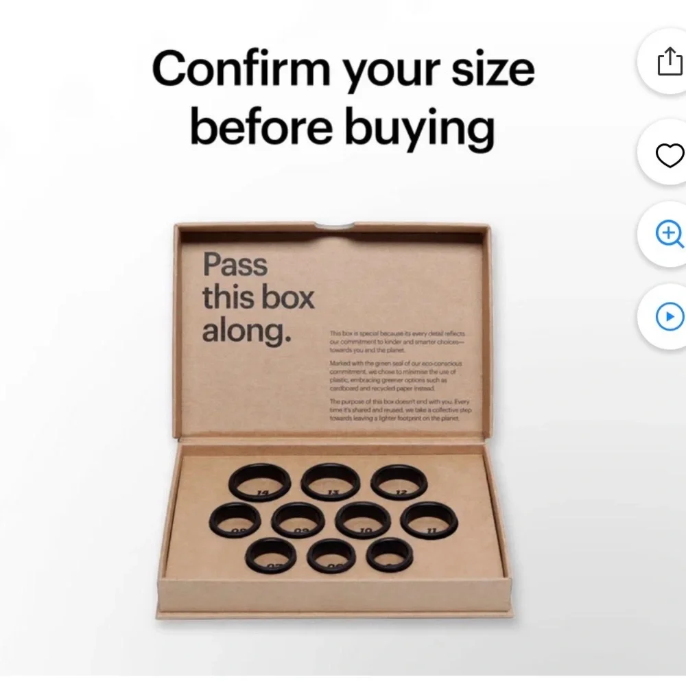 Ultrahuman AIR Ring Sizing Kit - Black